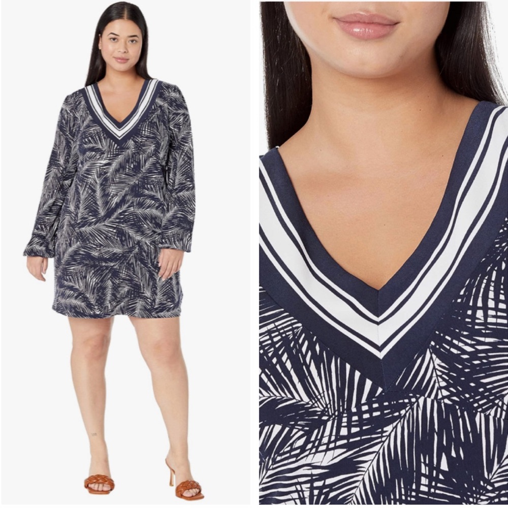 NWOT MICHAEL Michael Kors Palm Print Dress